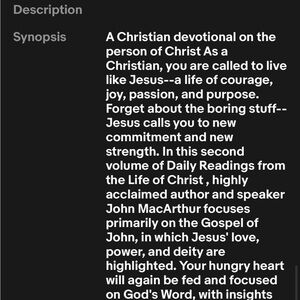 Grace For Today- Volume 2 Daily Reading from the life of Christ- John MacArthur